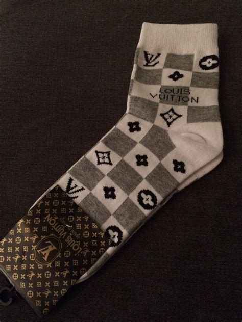 white louis vuitton socks.